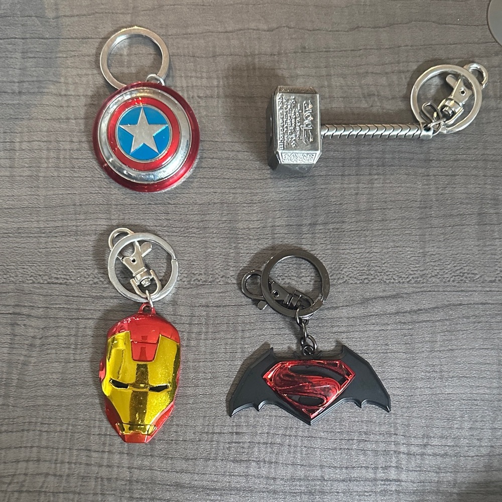 Superhero keychain lot